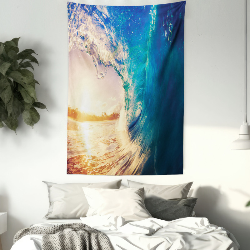 Tropical Trees Shoreline Tapestry