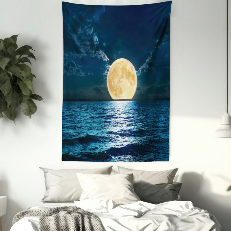 Magic Super Moon Design Tapestry