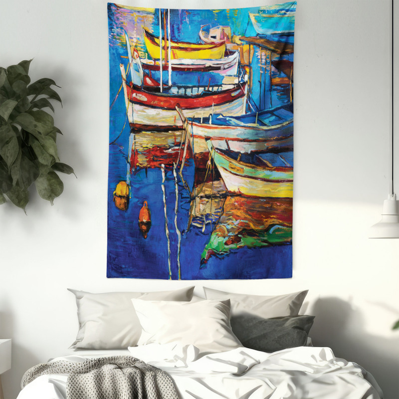 Shore at Warm Sunset Tapestry