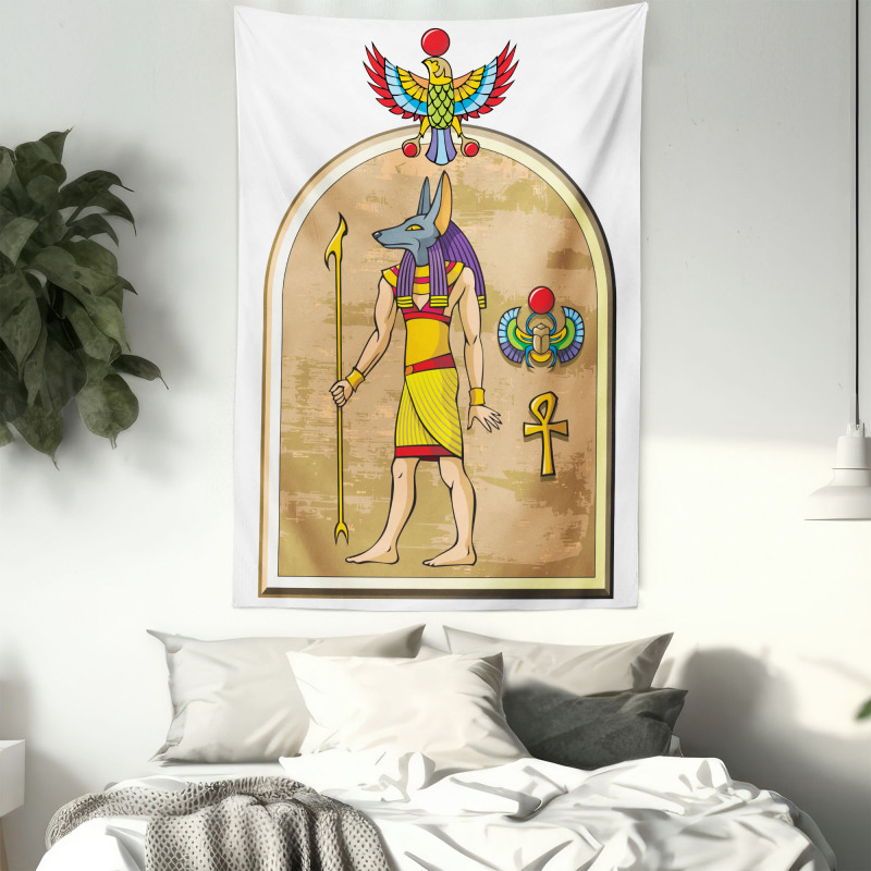 Anubis Ancient Myth Tapestry