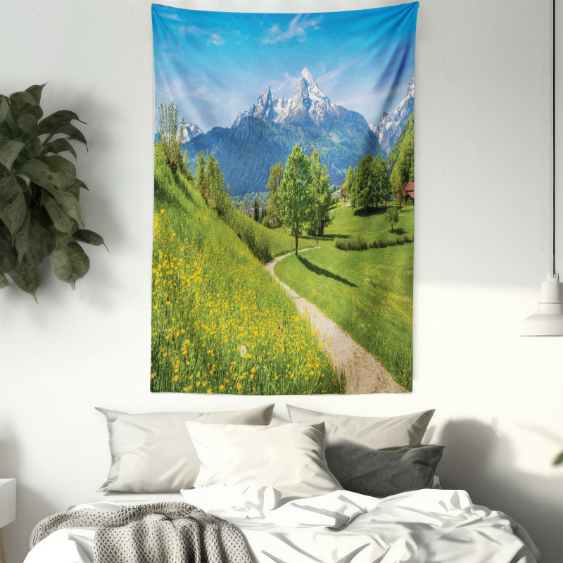 Spring Scenery in Alps Tapestry