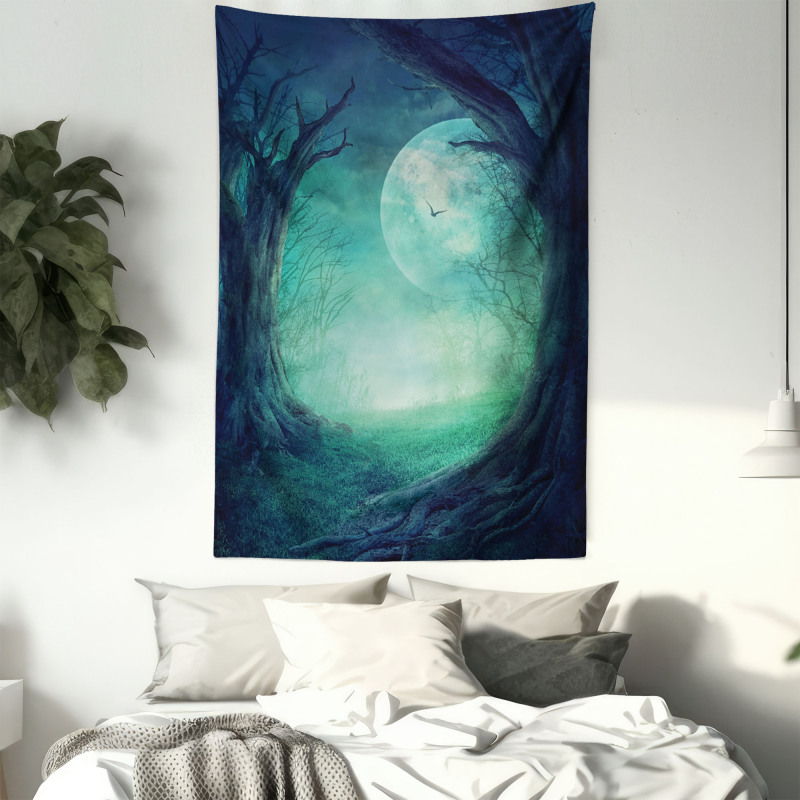 Spooky Valley in Woods Tapestry