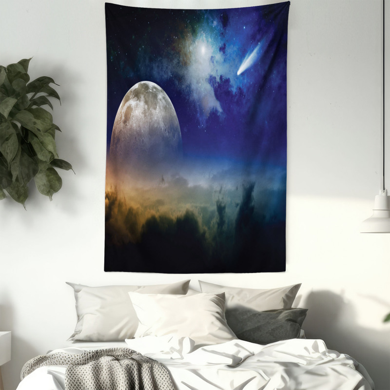 Clouds Full Moon Tapestry