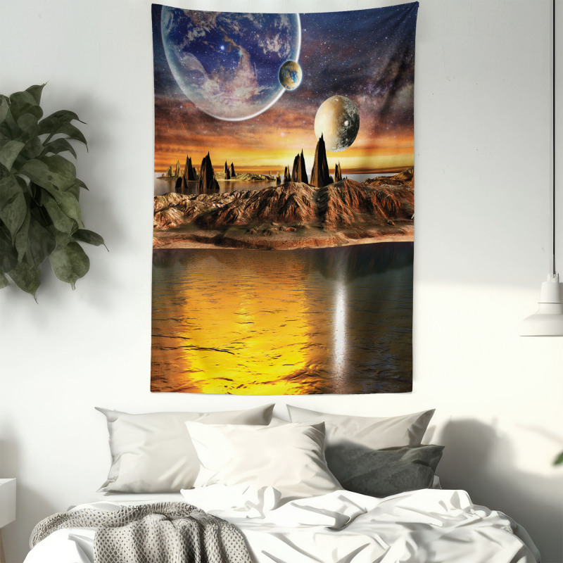 Planet Sci Fi Fantasy Art Tapestry