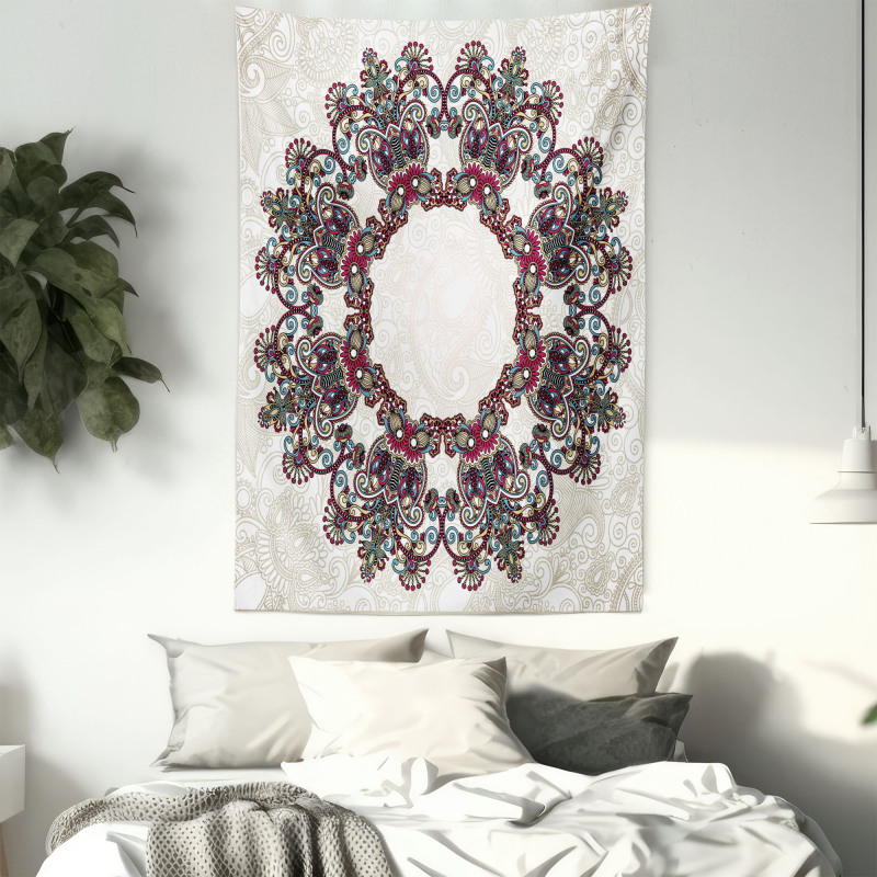 Aztec Mandala Tapestry