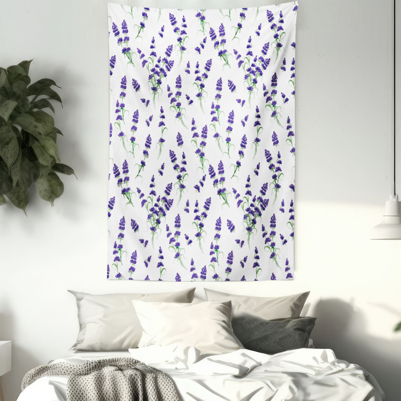 Watercolor Art Plant Tapestry