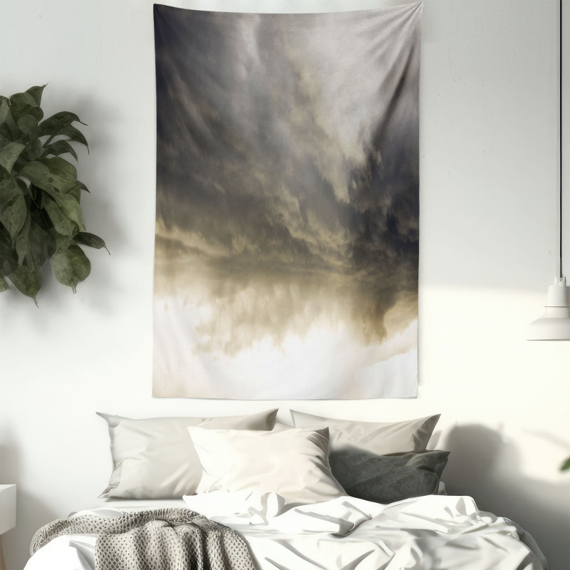 Cloudy Dark Sky Hurricane Tapestry