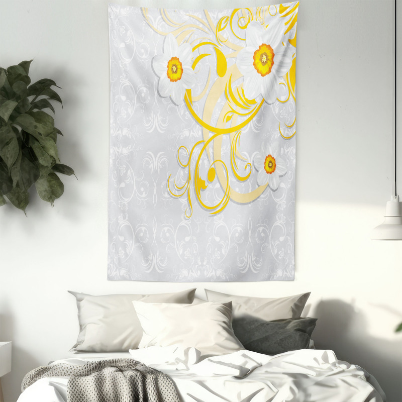 Daffodils Ornaments Art Tapestry