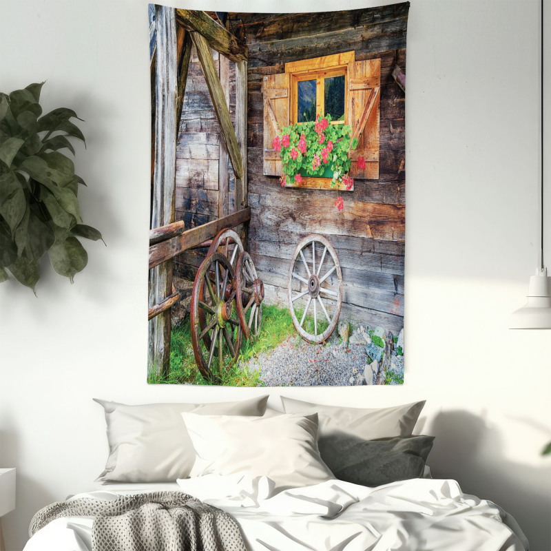 Farmhouse Countryside Tapestry