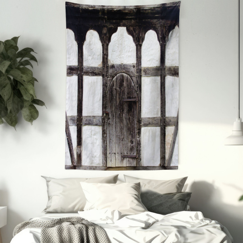 Grunge Farmhouse Door Tapestry