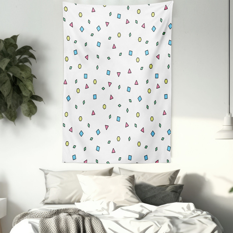 Colorful Geometric Shape Tapestry