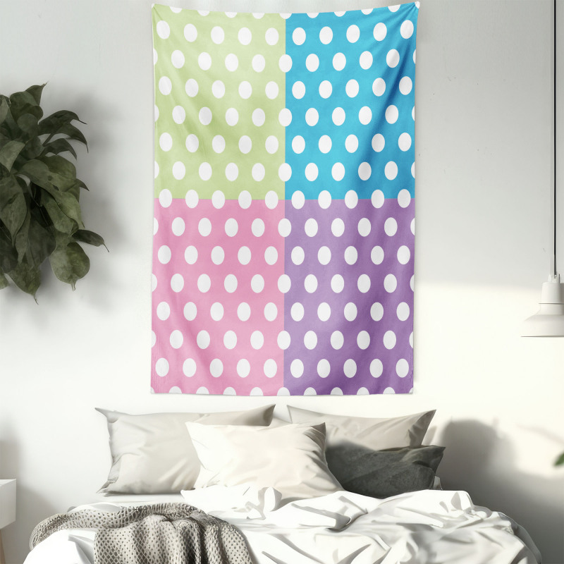 Polka Dots Patchwork Tapestry