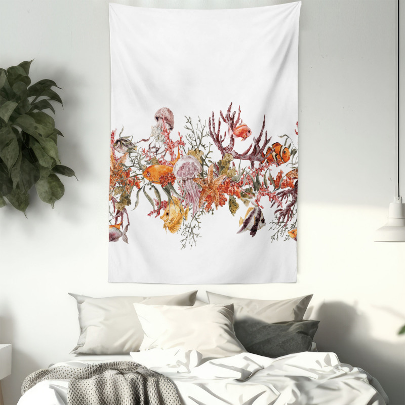 Coral Algea Sealife Tapestry