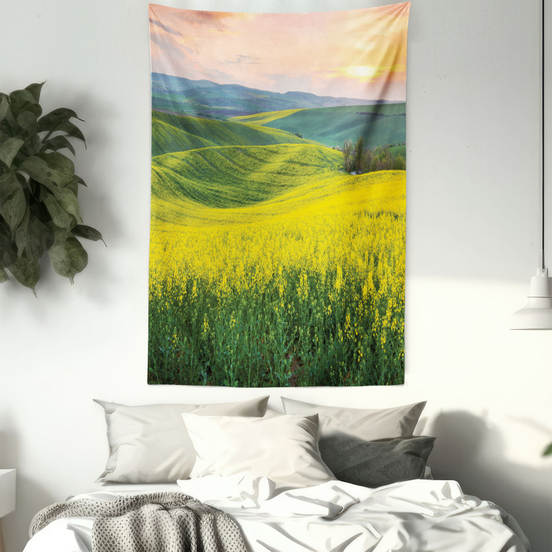 Hills Valley Sunrise Tapestry