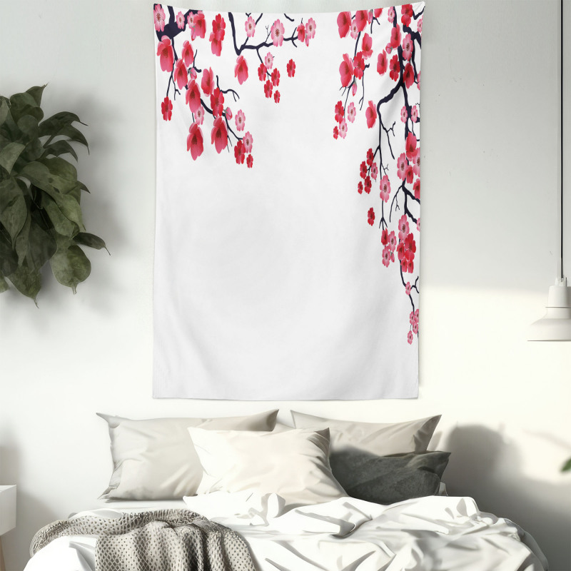 Sakura Branch Petal Tapestry