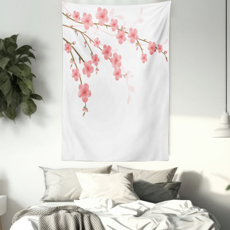 Cherry Blossom Artwork Tapestry