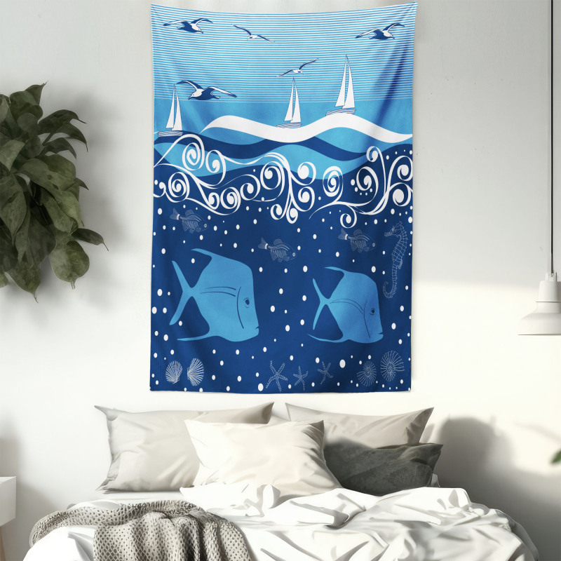 Underwater Life Sail Tapestry