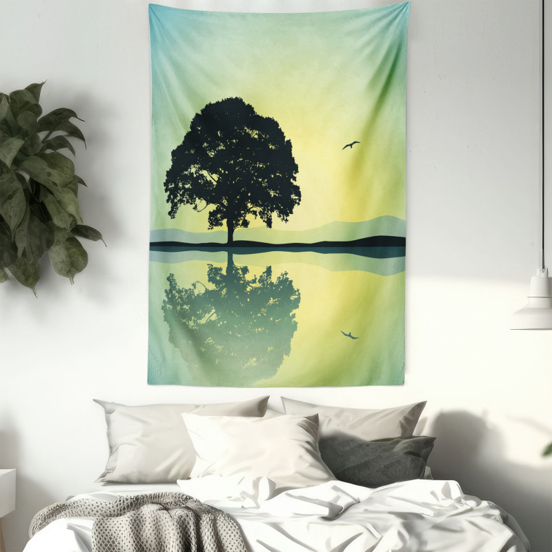 Reflections on Water Sun Tapestry