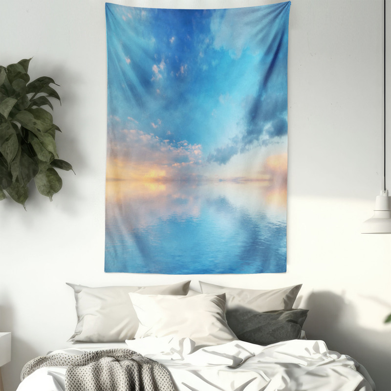 Ocean Horizon Clouds Sky Tapestry