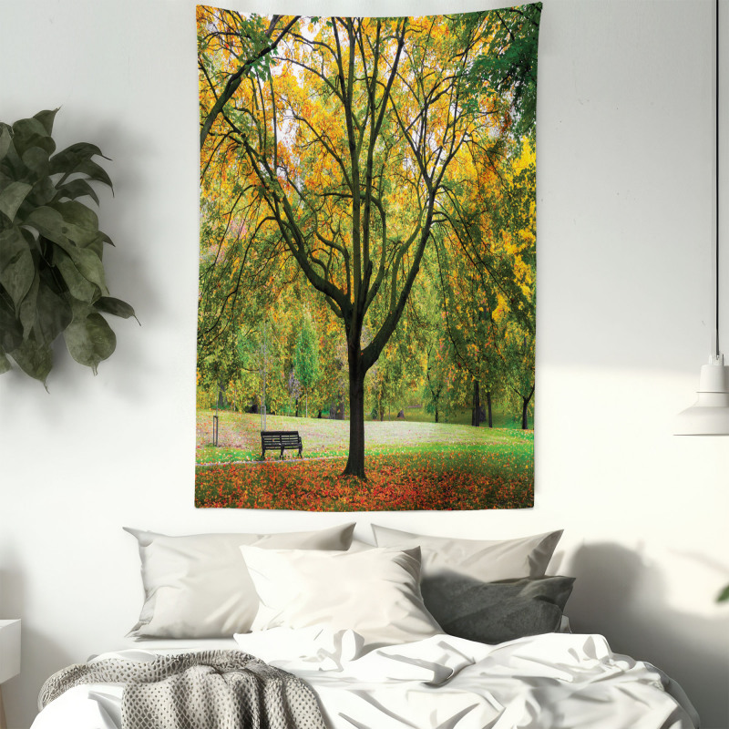 Autumn Park Leaves Nature Tapestry