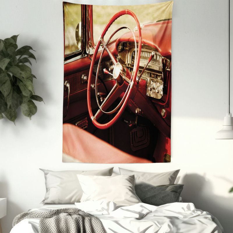 Antique Classic Car Tapestry