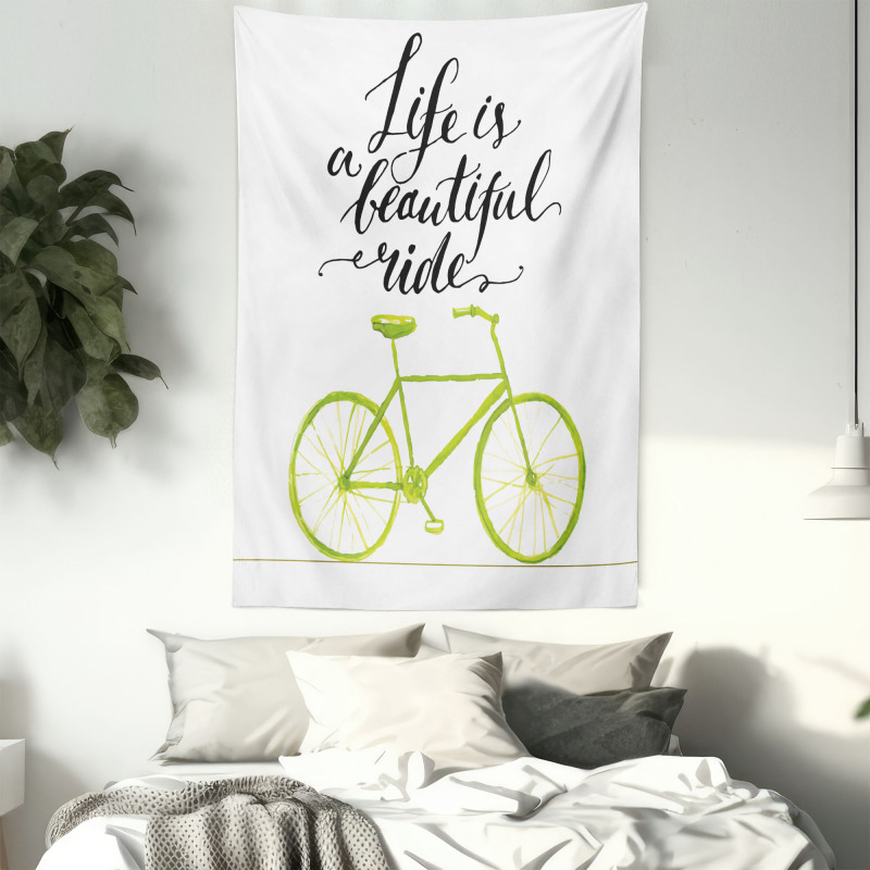 Life is a Bike Ride Tapestry