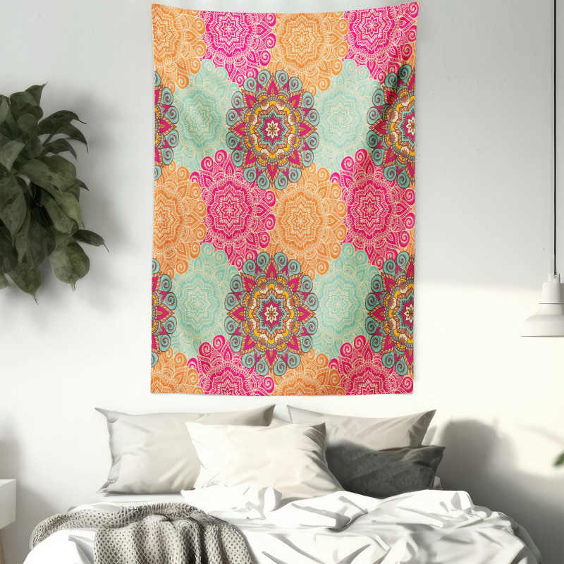 Antique Tribal Mandala Tapestry