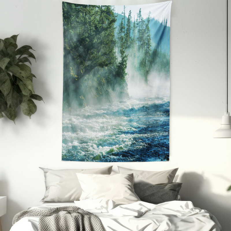 River Trees Nature Tapestry