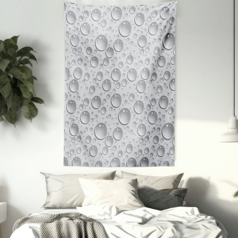 Waterdrops Monochrome Tapestry