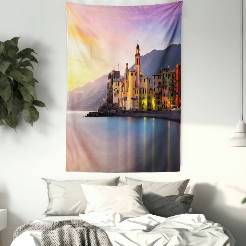 Old Mediterranean Town Tapestry