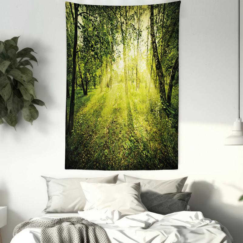 Scenic Morning in Nature Tapestry