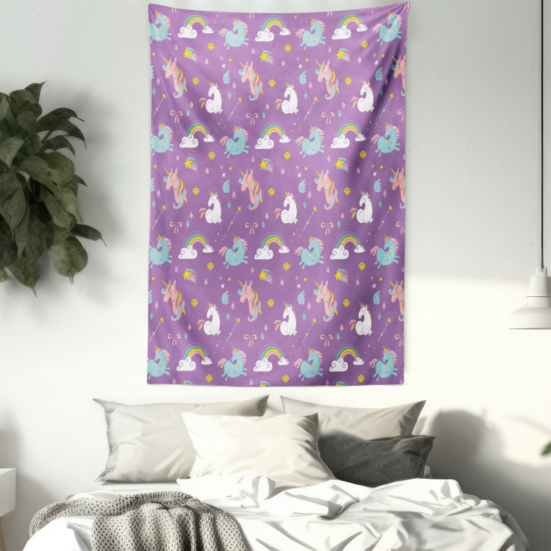 Unicorn Rainbows Baby Tapestry