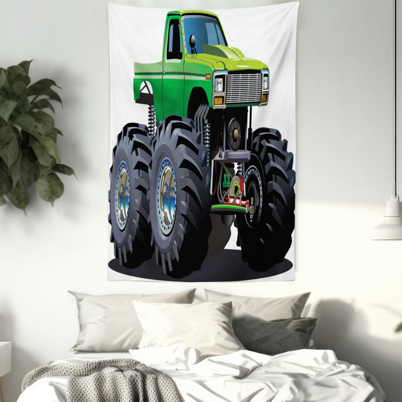 Monster Pickup Truck Tapestry