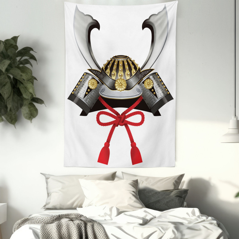 Samurai Kabuto Mask Tapestry