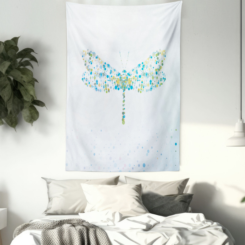 Dragonfly with Dots Tapestry