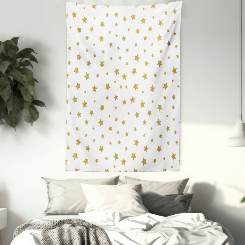 Yellow Stars Pattern Tapestry