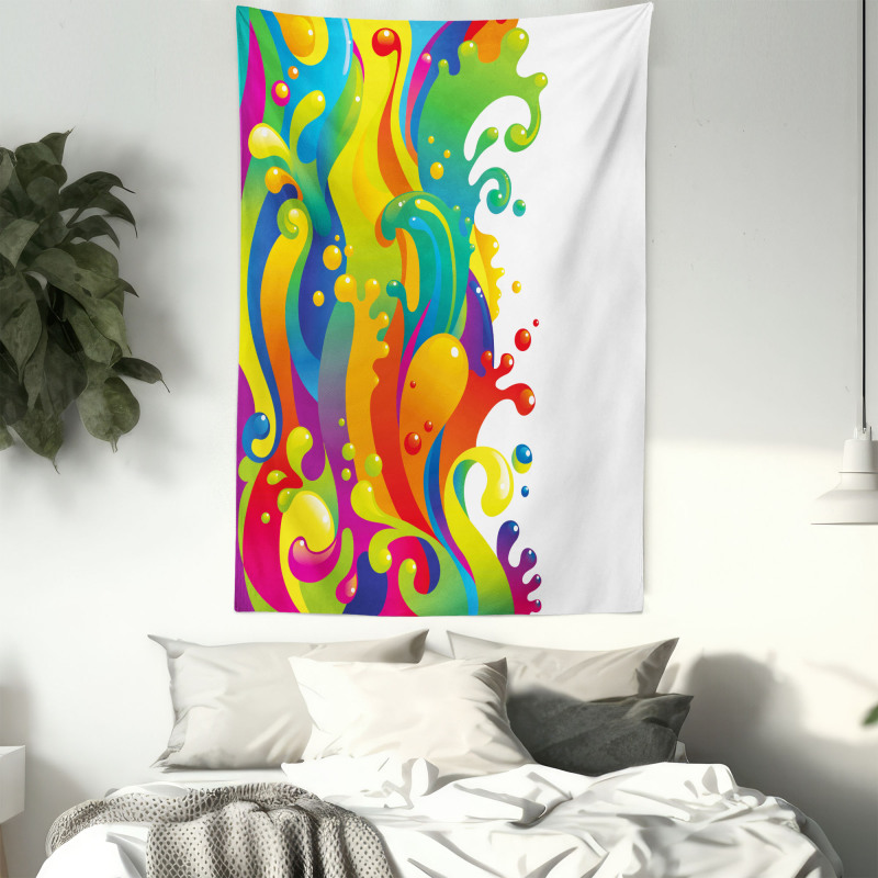 Rainbow Splash Tapestry