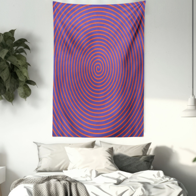 Hypnotic Spiral Tapestry