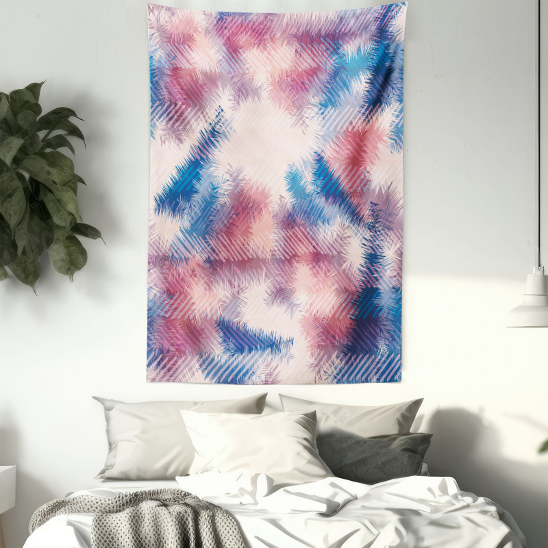 Boho Dye Feathers Tapestry