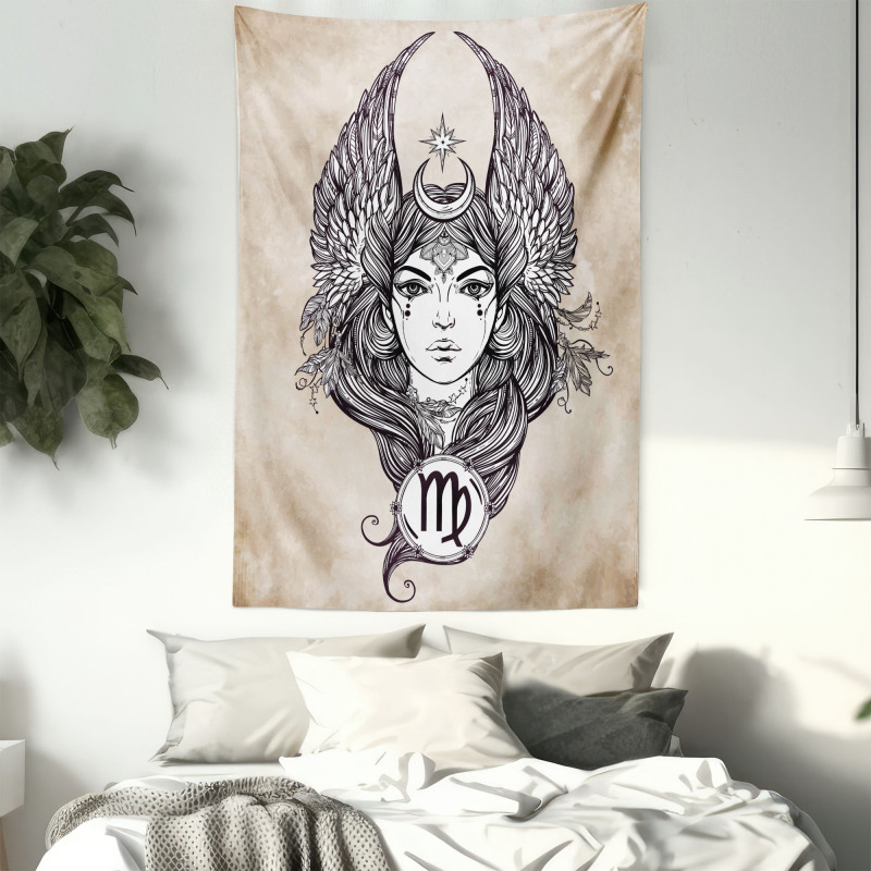 Hand Drawn Astrological Tapestry