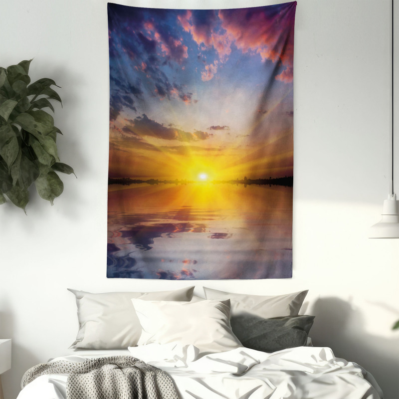 Tranquil Tender Dusk View Tapestry