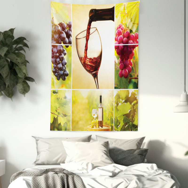 Vineyard Grape Harvest Tapestry