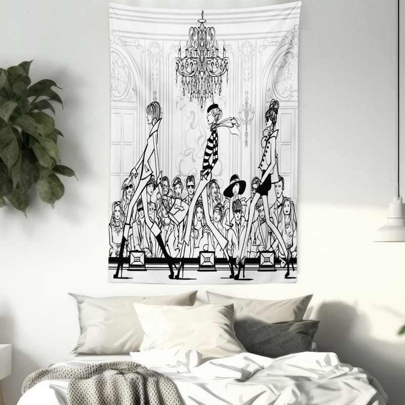 Fashion Women Catwalk Tapestry