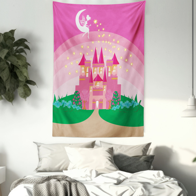 Fairytale Castle Princess Tapestry