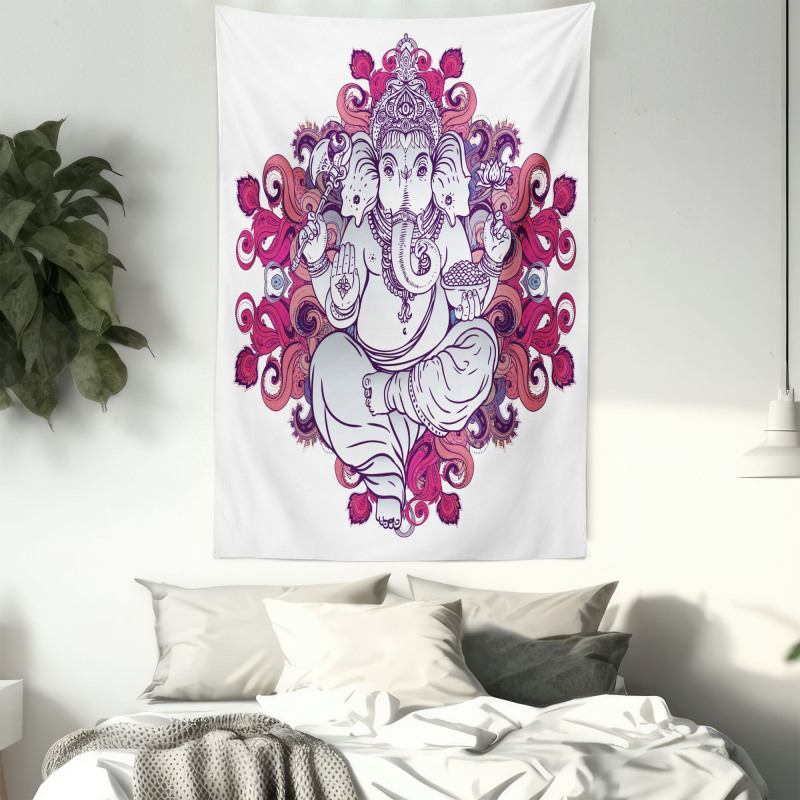 Elephant Eastern Style Tapestry