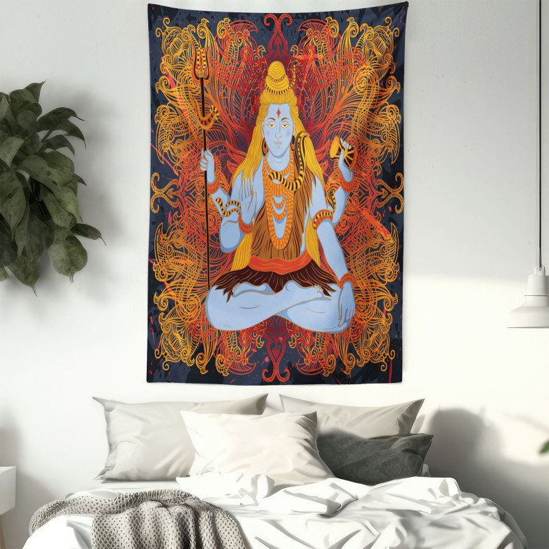 Cultural Mandala Pattern Tapestry