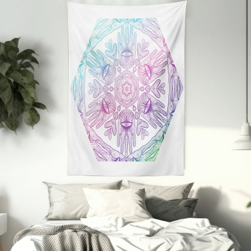 Evil Eye Bohemian Ombre Tapestry