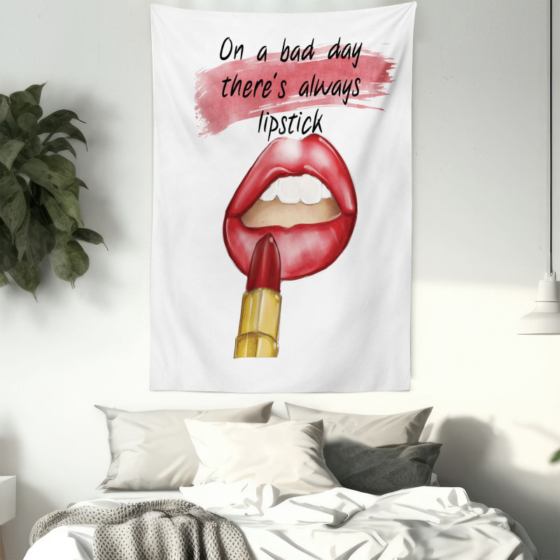 Words Beauty Charm Makeup Tapestry