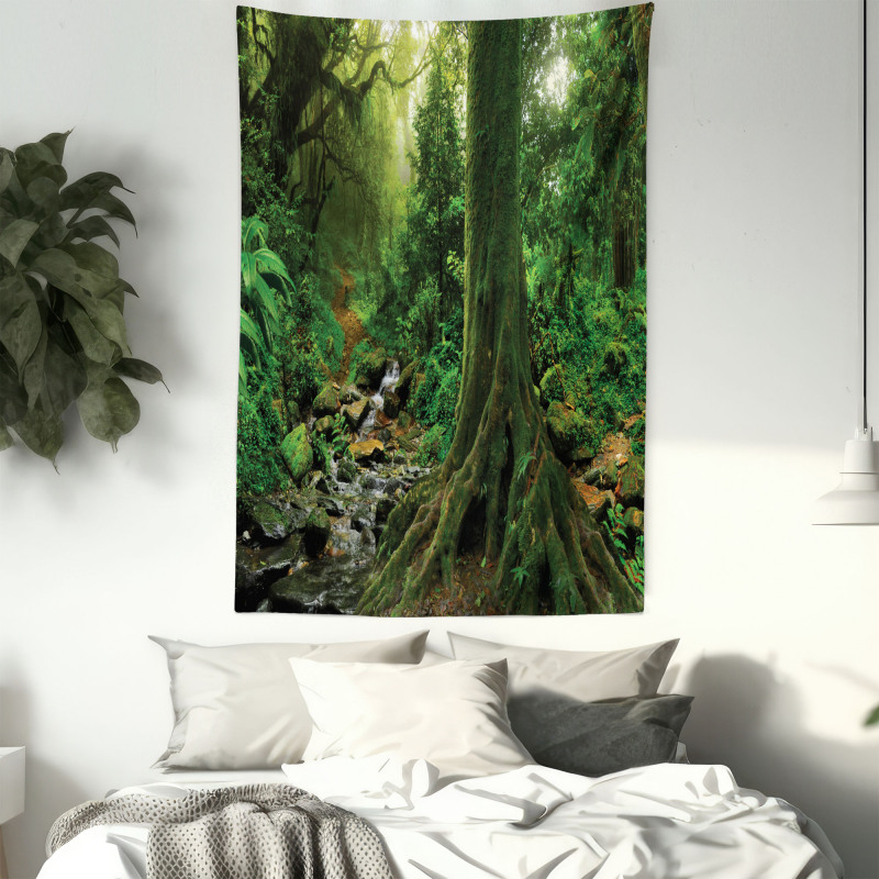 Moss on Trees Stream Tapestry