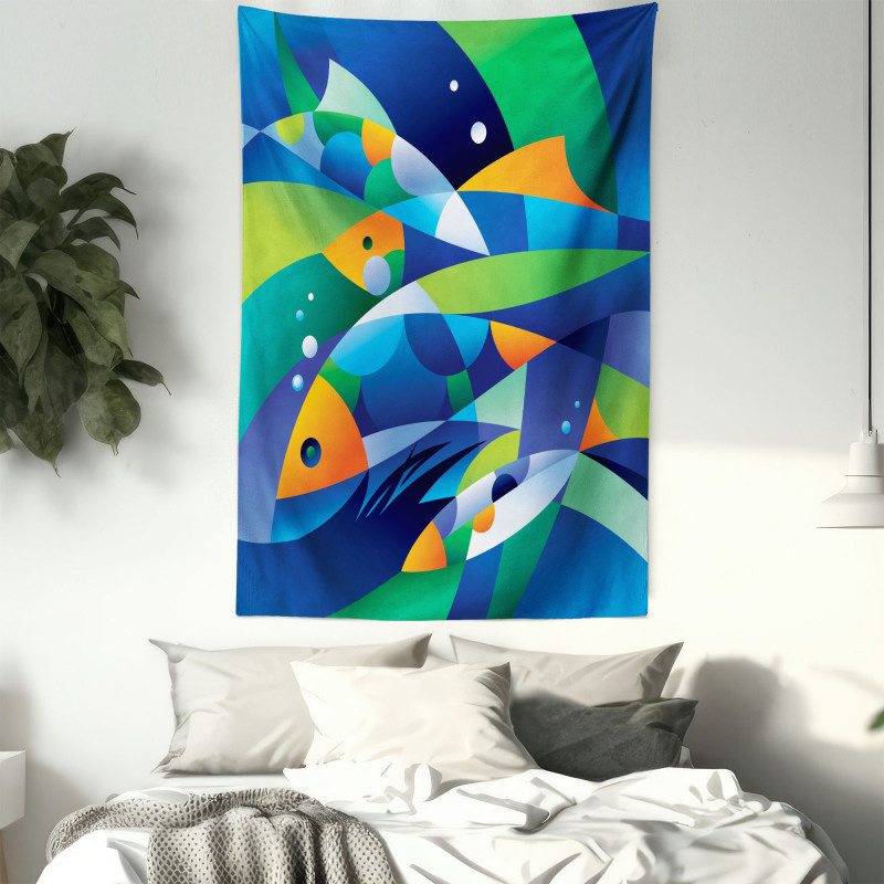 Fishes Underwater Tapestry